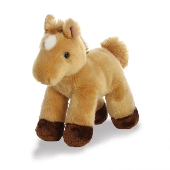 Toys Soft Toys Farm Animals Smaller Light Brown Horse with white patch